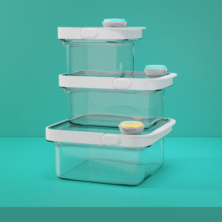 SmarterWare Set (3 OneTouch Containers &amp; 3 LightTags)