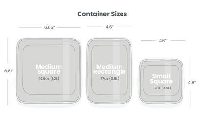 SmarterWare Set (3 OneTouch Containers &amp; 3 LightTags)